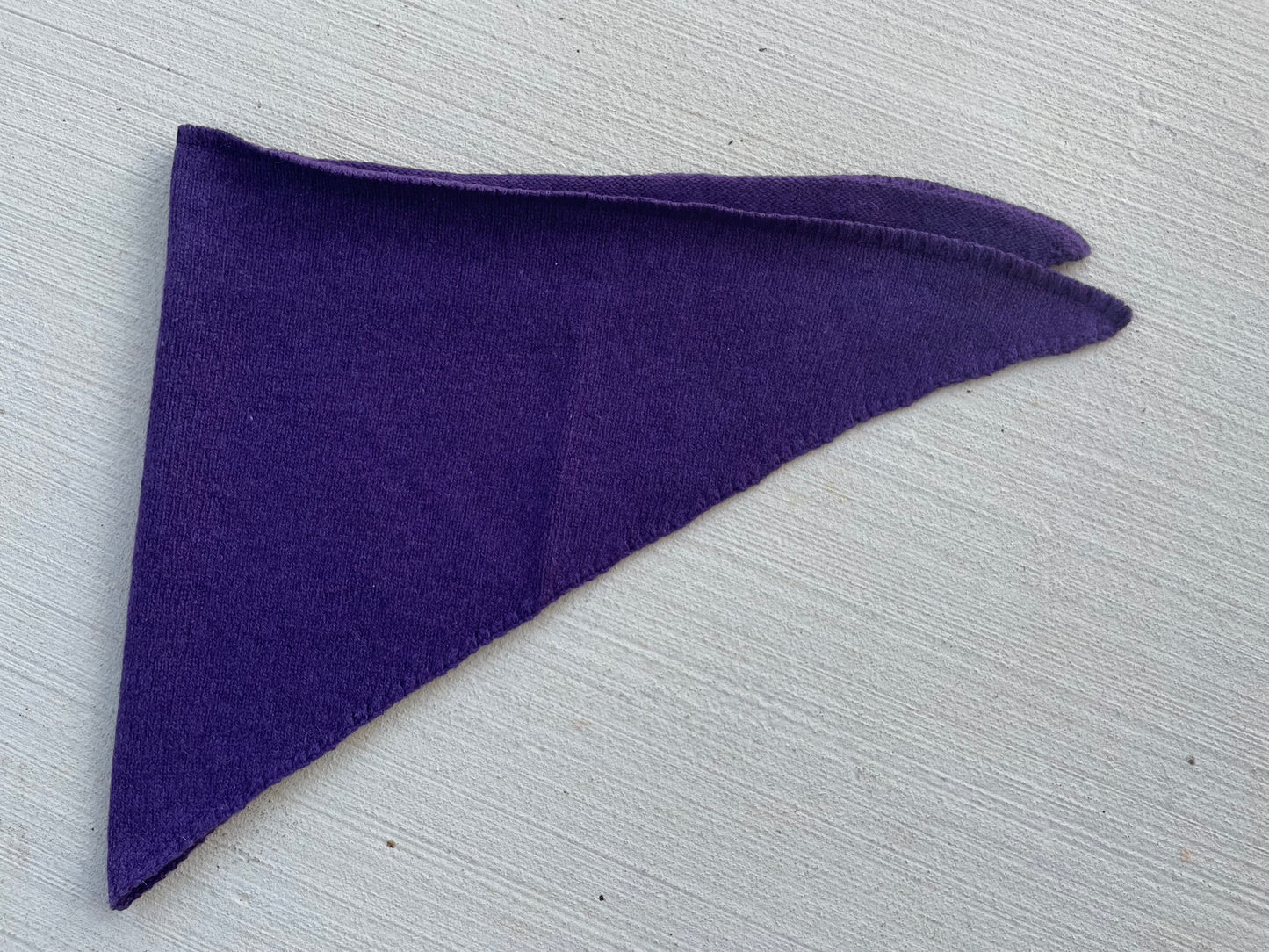 Newport Triangle Recycled Cashmere Scarf - Violet