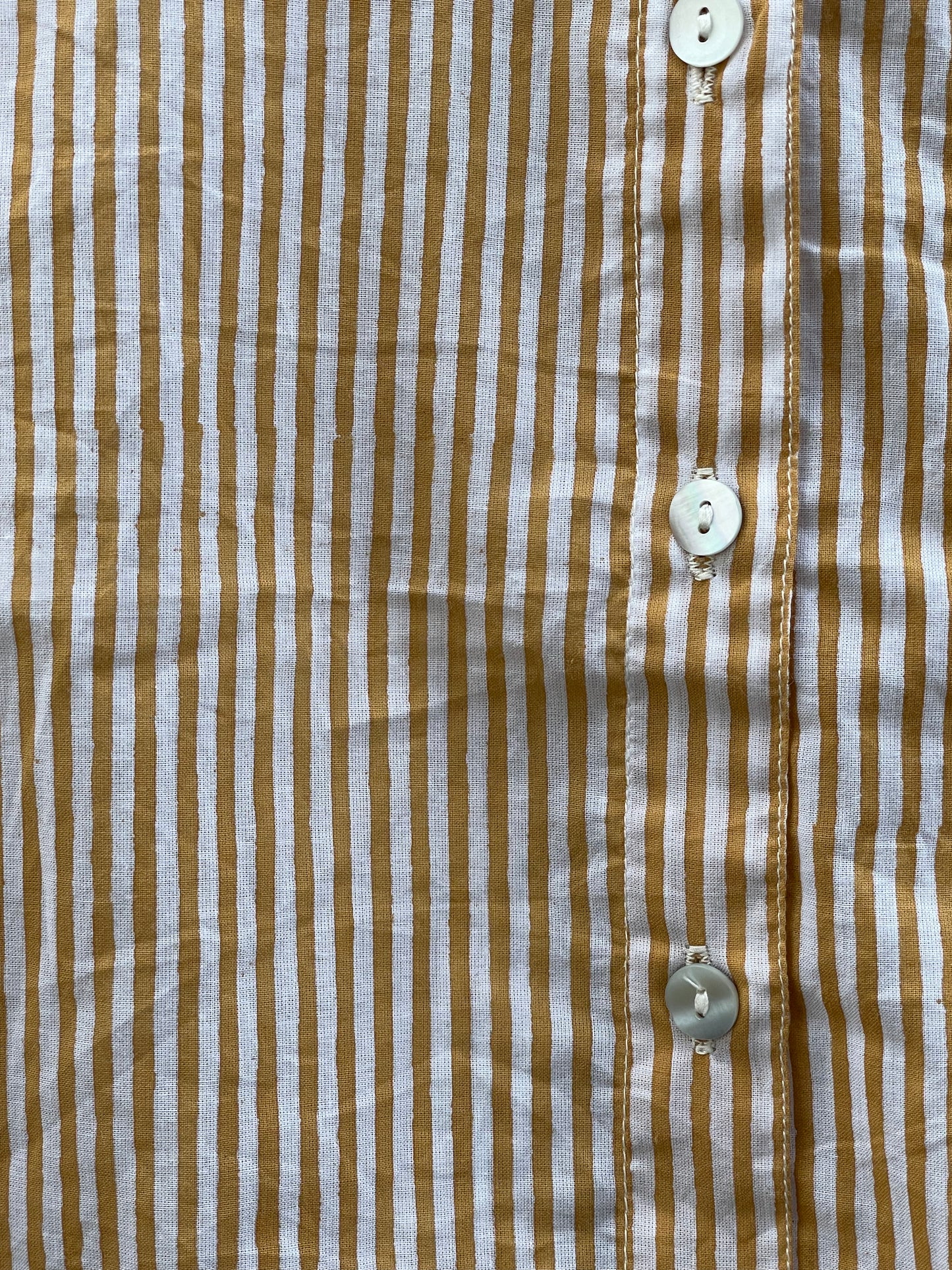 Good Boyfriend Shirt - Menswear Stripe Honeycomb 3 - Close up