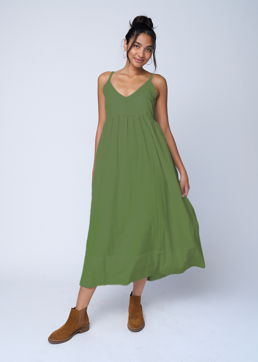 knee length dresses for ladies Angel Linen Dress main image 1