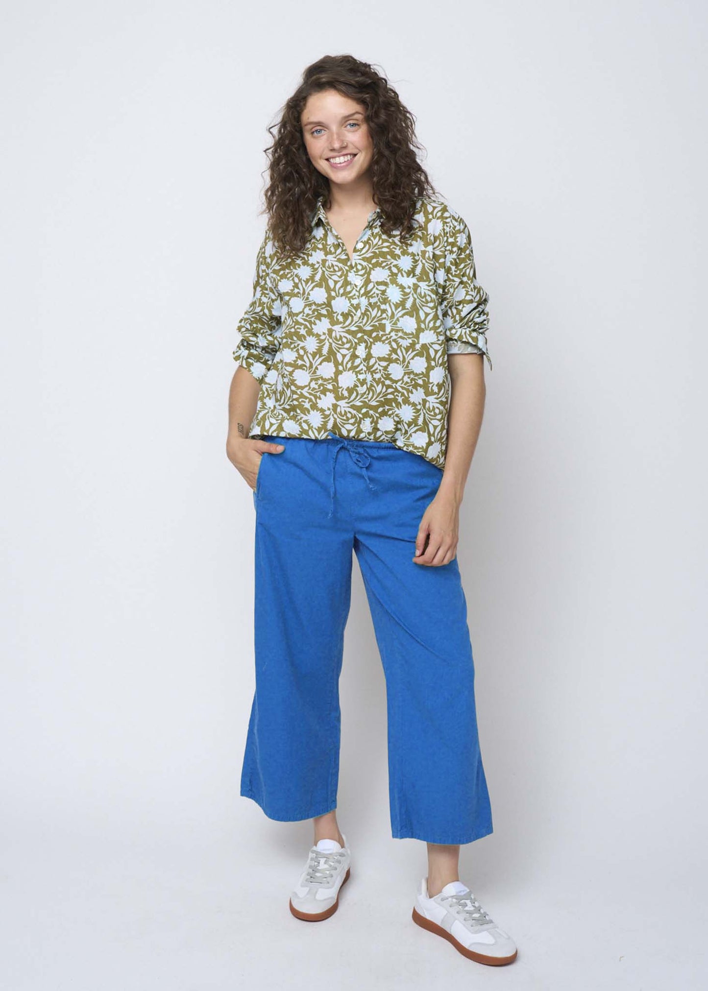 Shore Pant - Cobalt Twill 3 - Front
