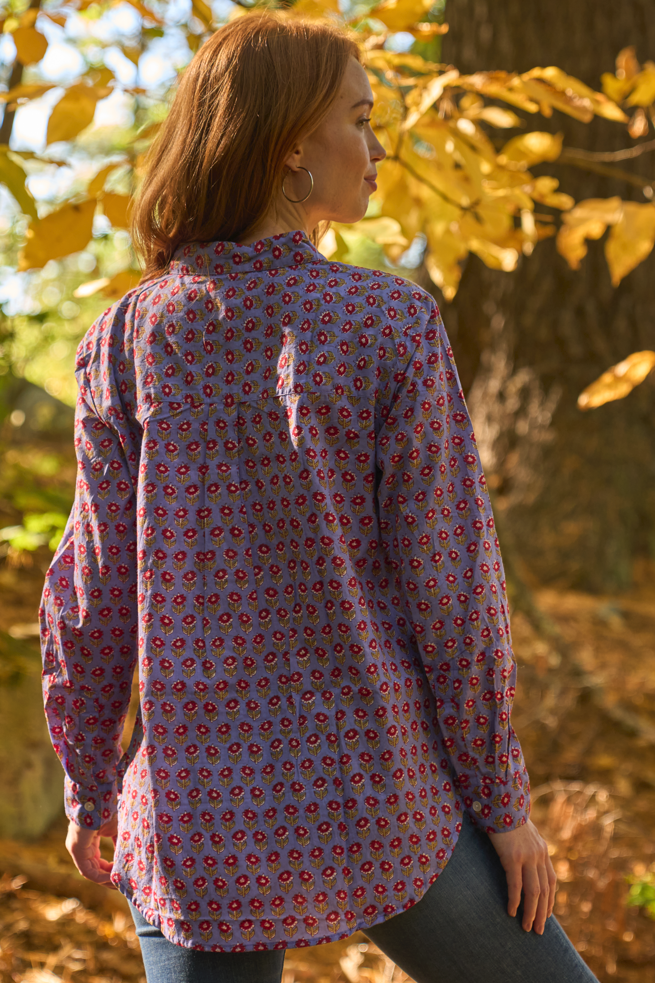 Good Boyfriend Shirt - Emory Floral Sky 4 - Back