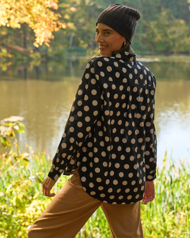 Good Boyfriend Shirt - True Dot Black & White 4 - Back view
