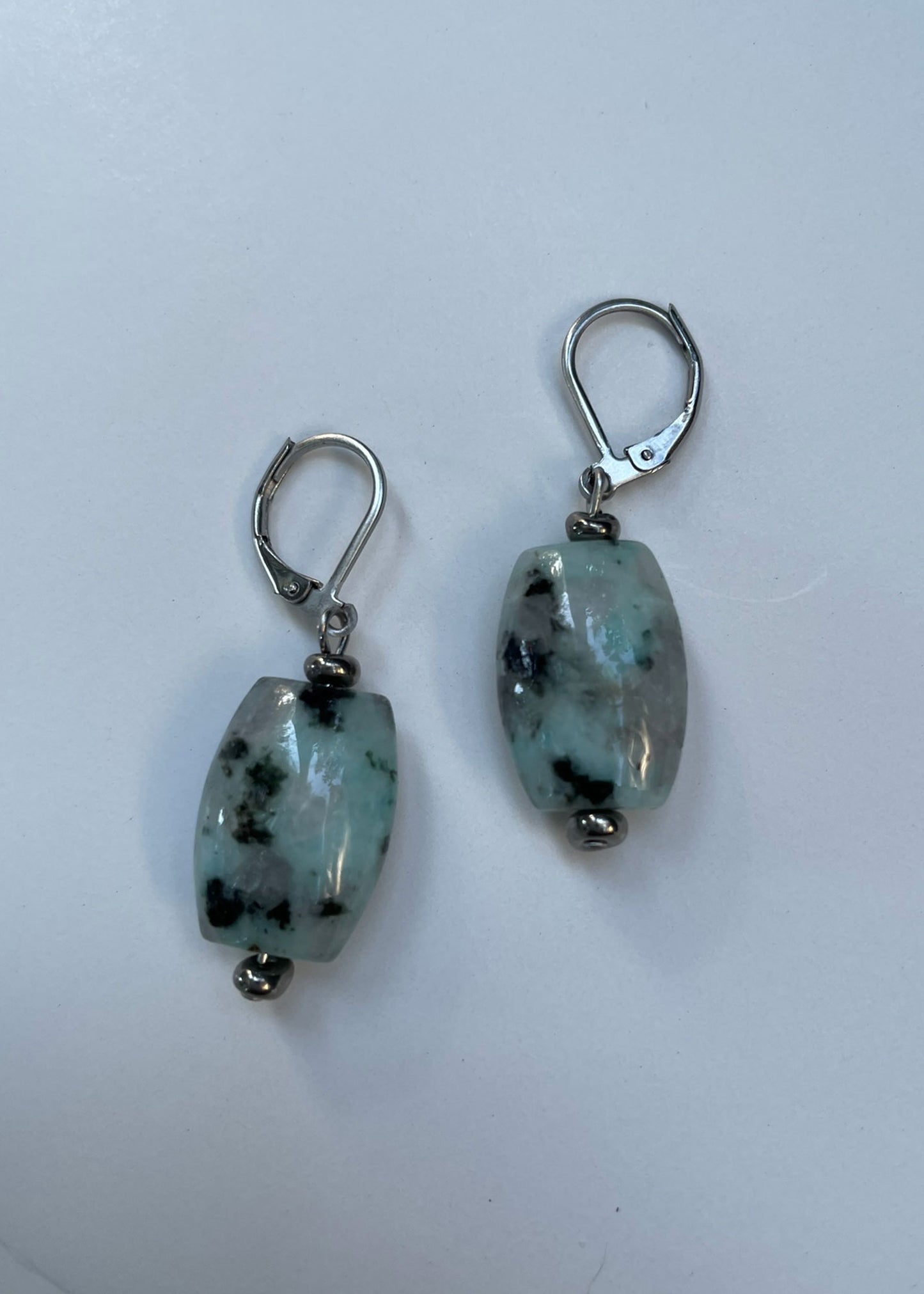 Dalmatian Jasper Drop Earrings