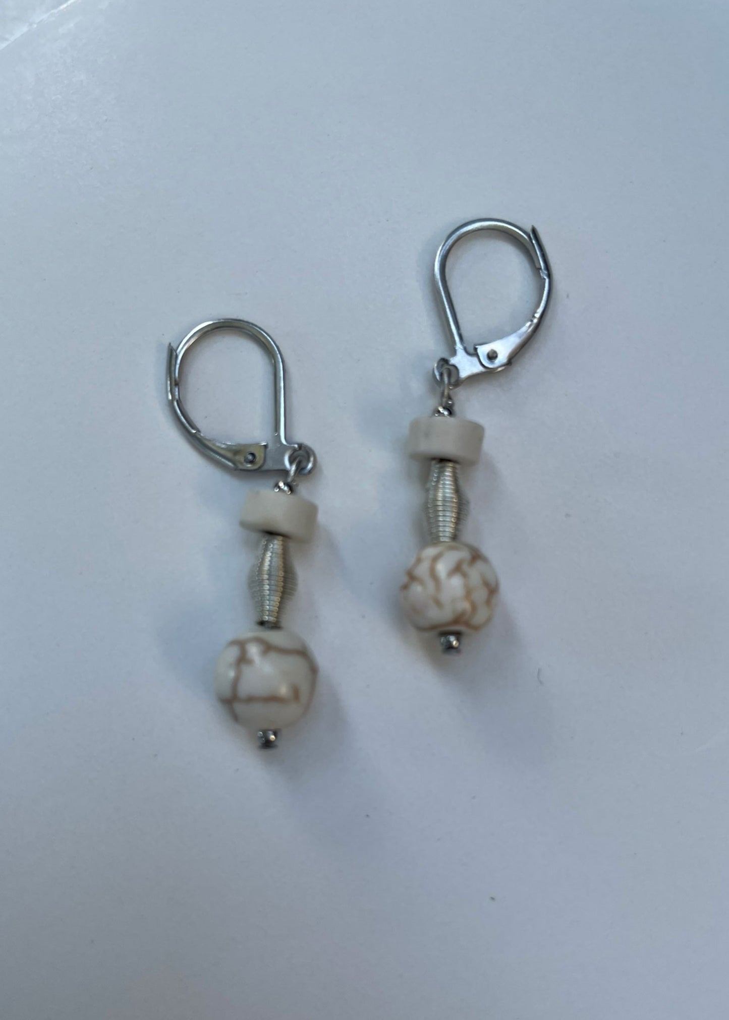 Howlite Totem Earrings