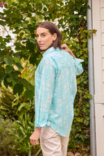 Good Boyfriend Shirt - Capri Floral Cerulean