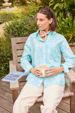 Good Boyfriend Shirt - Capri Floral Cerulean