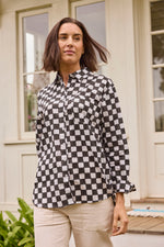 Good Boyfriend Shirt - Checkerboard Black