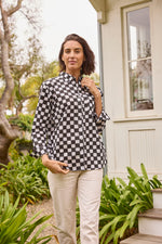 Good Boyfriend Shirt - Checkerboard Black