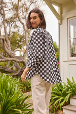 Good Boyfriend Shirt - Checkerboard Black