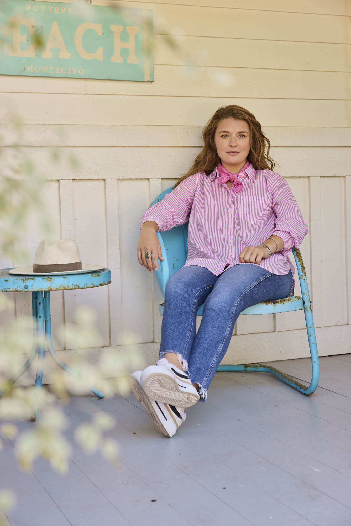 Good Boyfriend Shirt - Menswear Stripe Dahlia 3