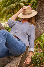 Good Boyfriend Shirt - Menswear Stripe True Navy