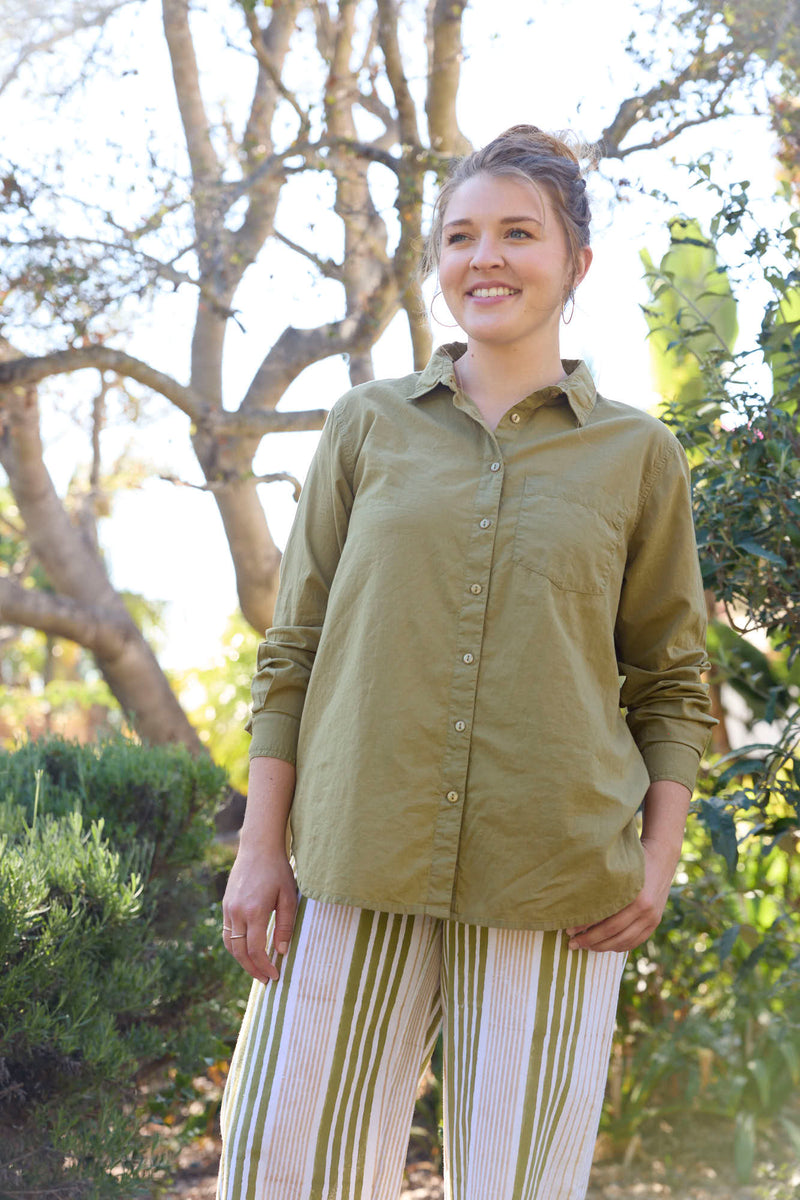 Good Boyfriend Shirt - Olive Oil