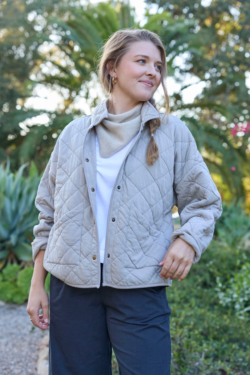 Countryside Quilted Jacket - Pebble