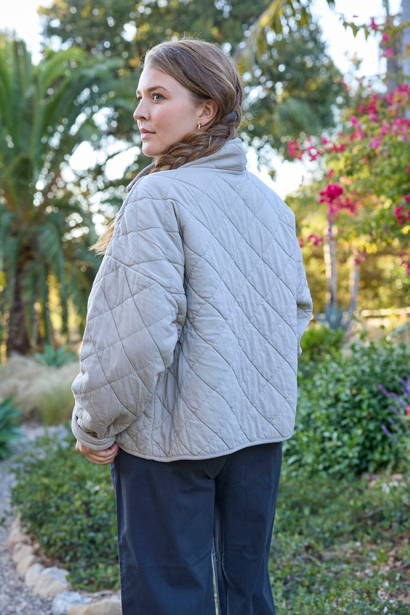 Countryside Quilted Jacket - Pebble