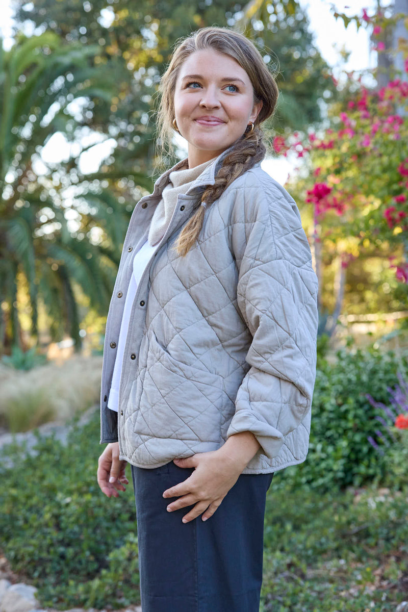 Countryside Quilted Jacket - Pebble