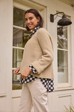 Montauk Shaker Recycled Cashmere Sweater - Oatmeal