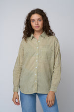 Good Boyfriend Shirt - Menswear Stripe Olive Oil