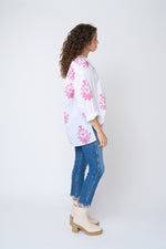 Relaxed Boyfriend Shirt - Cameo Floral Dahlia