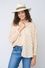 Good Boyfriend Shirt - Checkerboard Natural