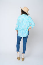 Good Boyfriend Shirt - Capri Floral Cerulean