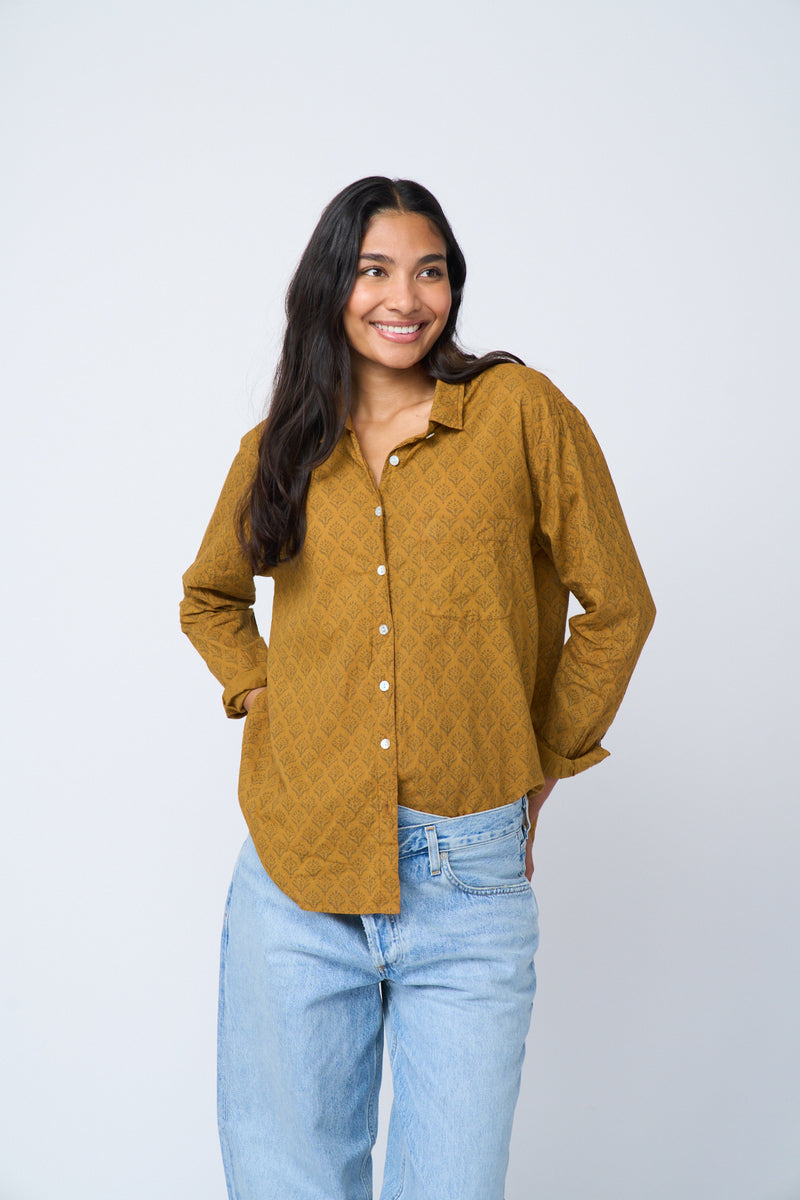 Good Boyfriend Shirt - Sunflower Overdye