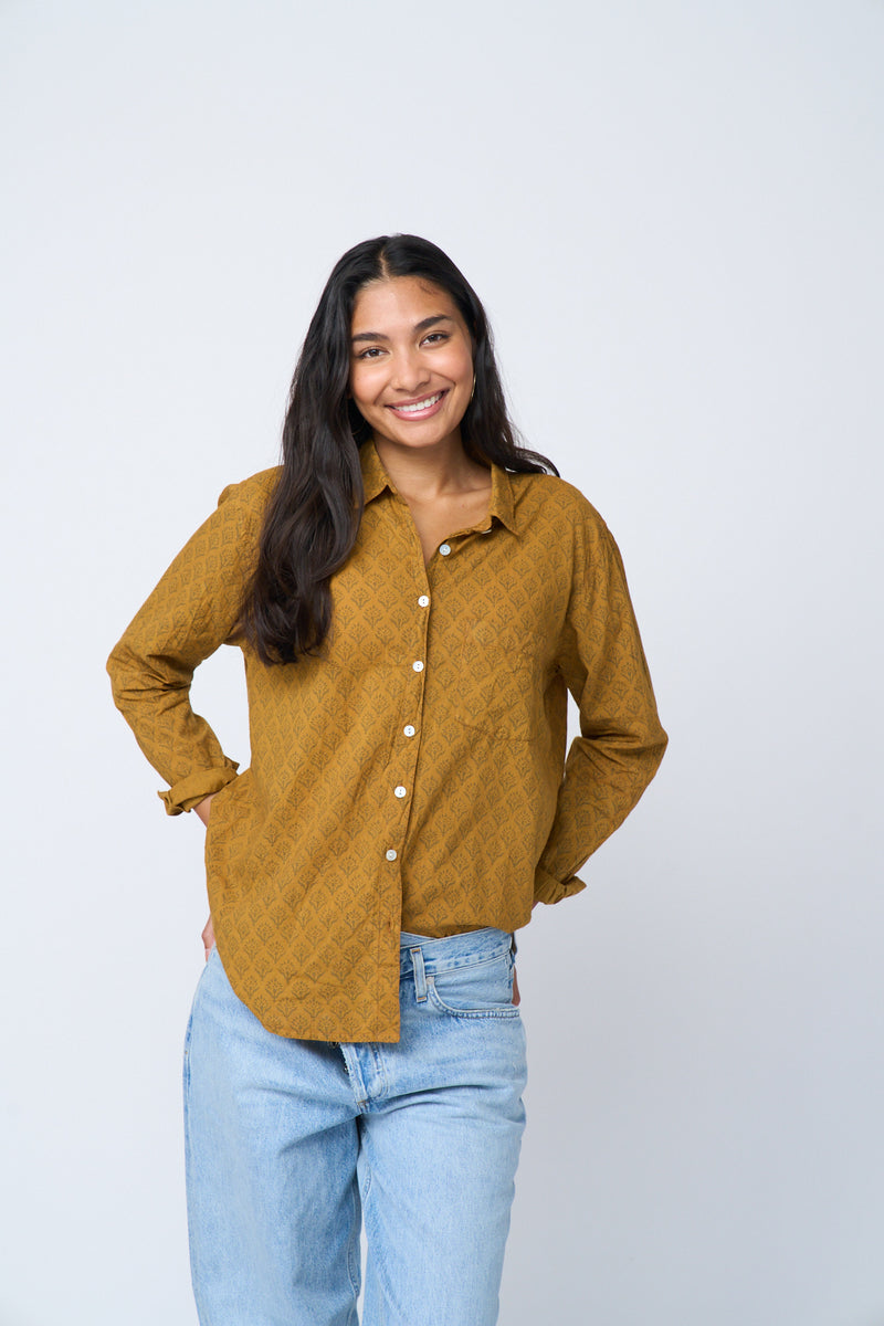 Good Boyfriend Shirt - Sunflower Overdye