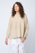 Nantucket Boxy Recycled Cashmere Sweater - Oatmeal