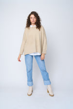 Nantucket Boxy Recycled Cashmere Sweater - Oatmeal