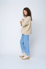 Nantucket Boxy Recycled Cashmere Sweater - Oatmeal