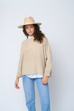 Nantucket Boxy Recycled Cashmere Sweater - Oatmeal