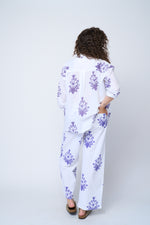 Shore Pant - Cameo Floral Coastal Purple