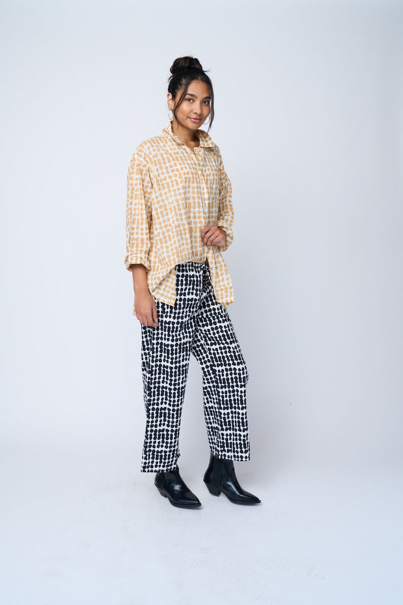 Shore Pant - Messy Dots Black