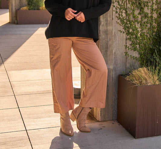 Shore Pant - Mocha Twill 1 - Front