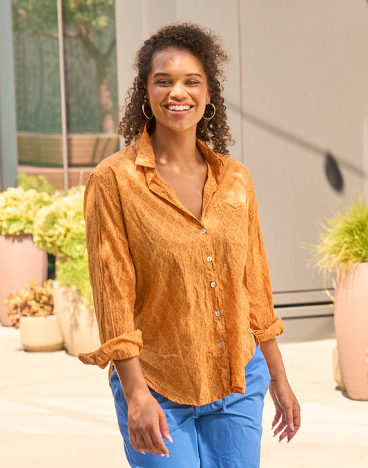 Good Boyfriend Shirt - Sunflower Overdye Marigold 1 - Lifestyle