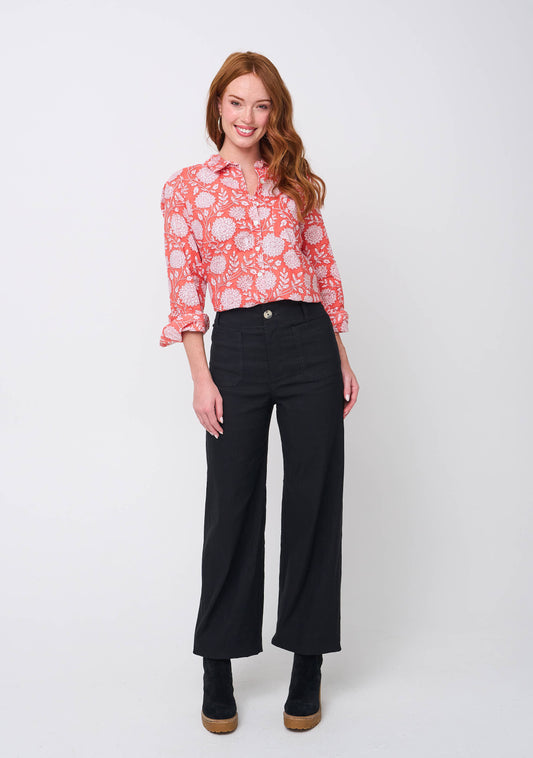 Good Boyfriend Shirt - Hydrangea Beauty Papaya 1