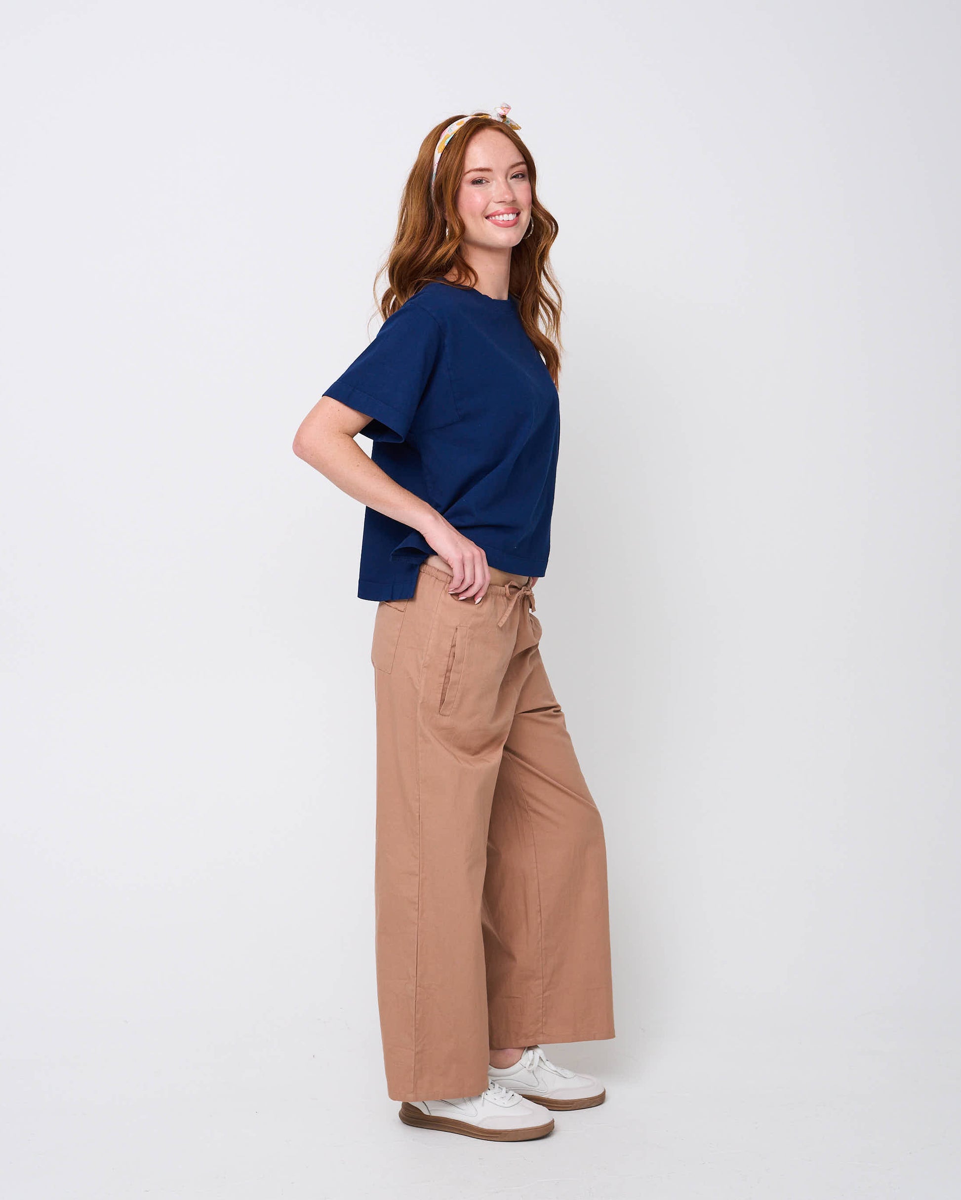 Shore Pant - Mocha Twill 3 - Side
