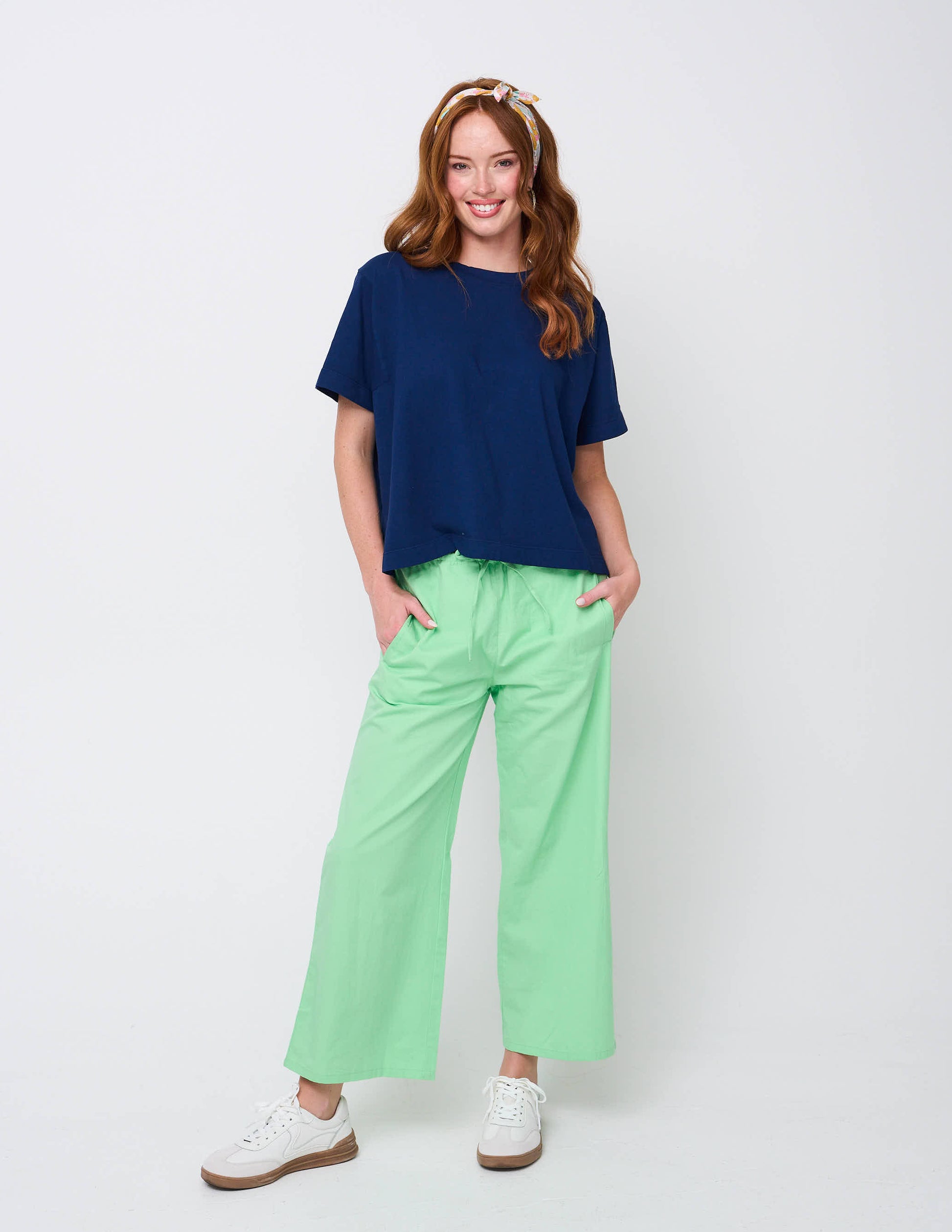 Shore Pant - Citron Twill 3 - Front