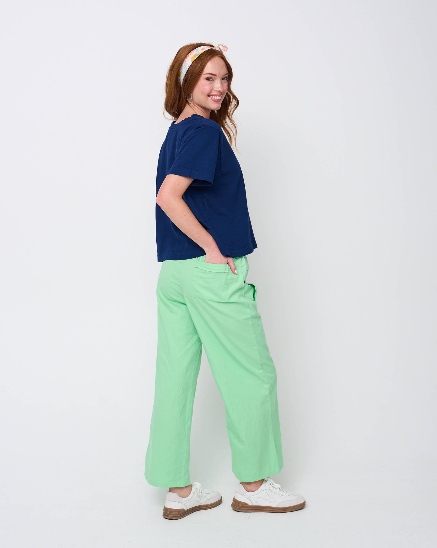 Shore Pant - Citron Twill 6 - Back