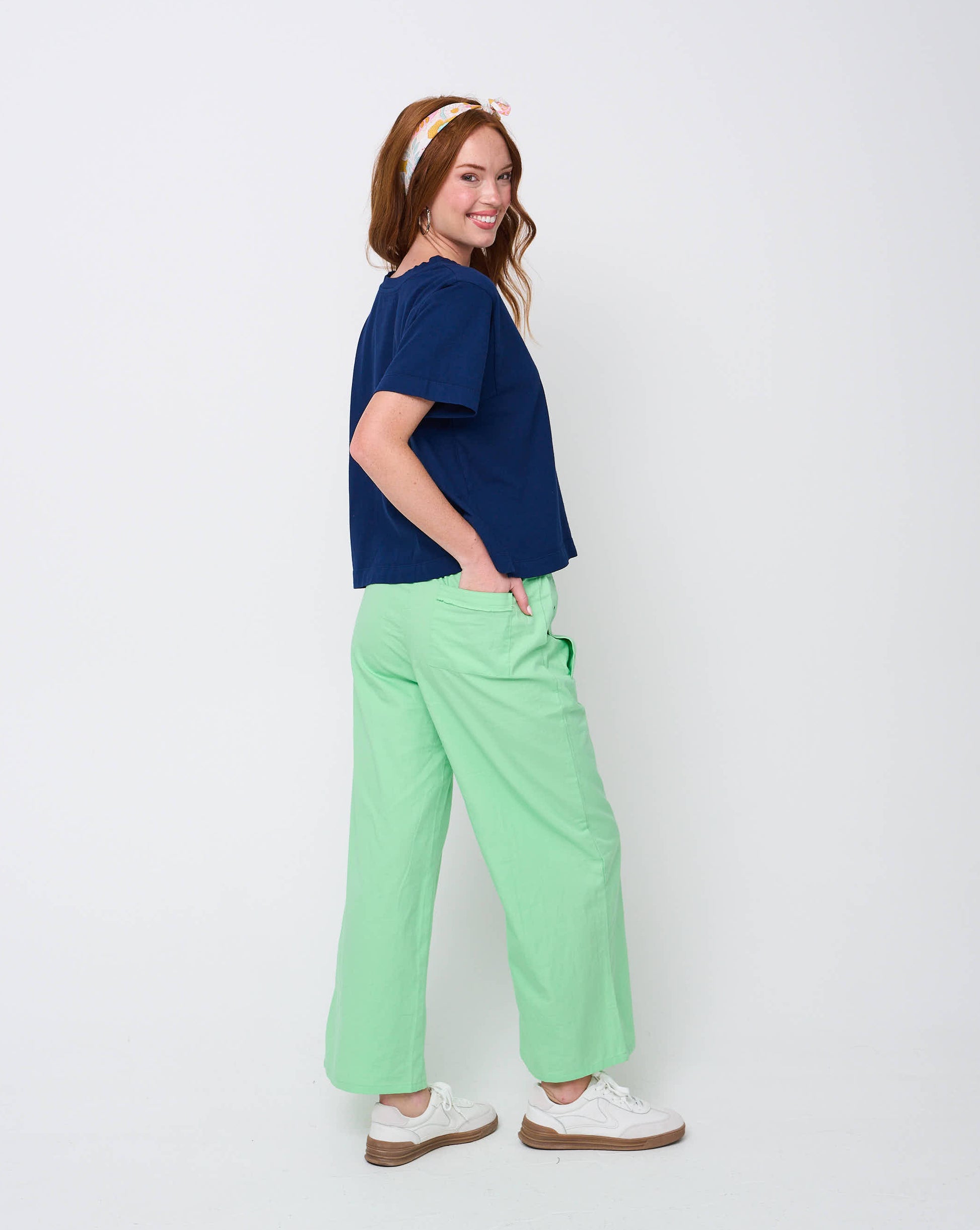 Shore Pant - Citron Twill 6 - Back