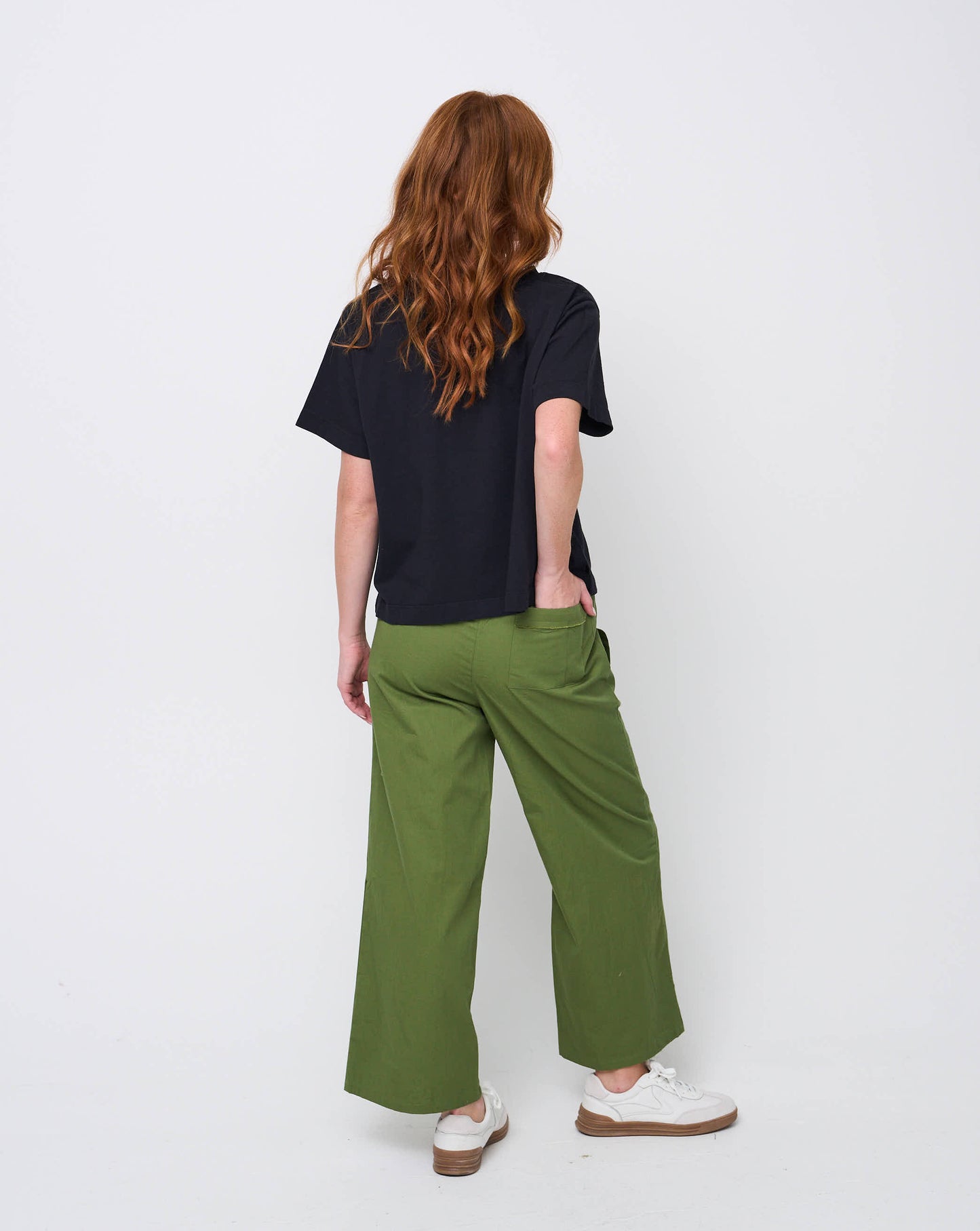 Shore Pant - Olive Twill 4 - Back Pocket