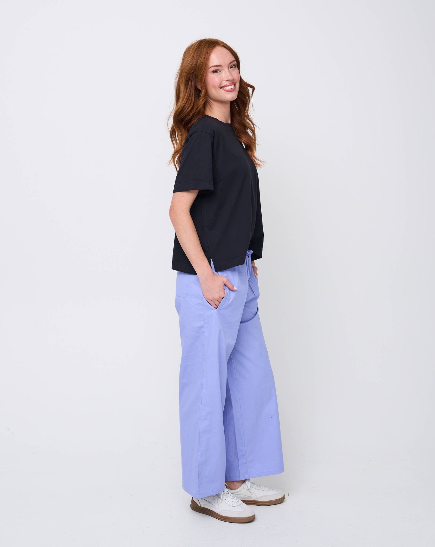 Shore Pant - Bluebird Twill 3 - Side view