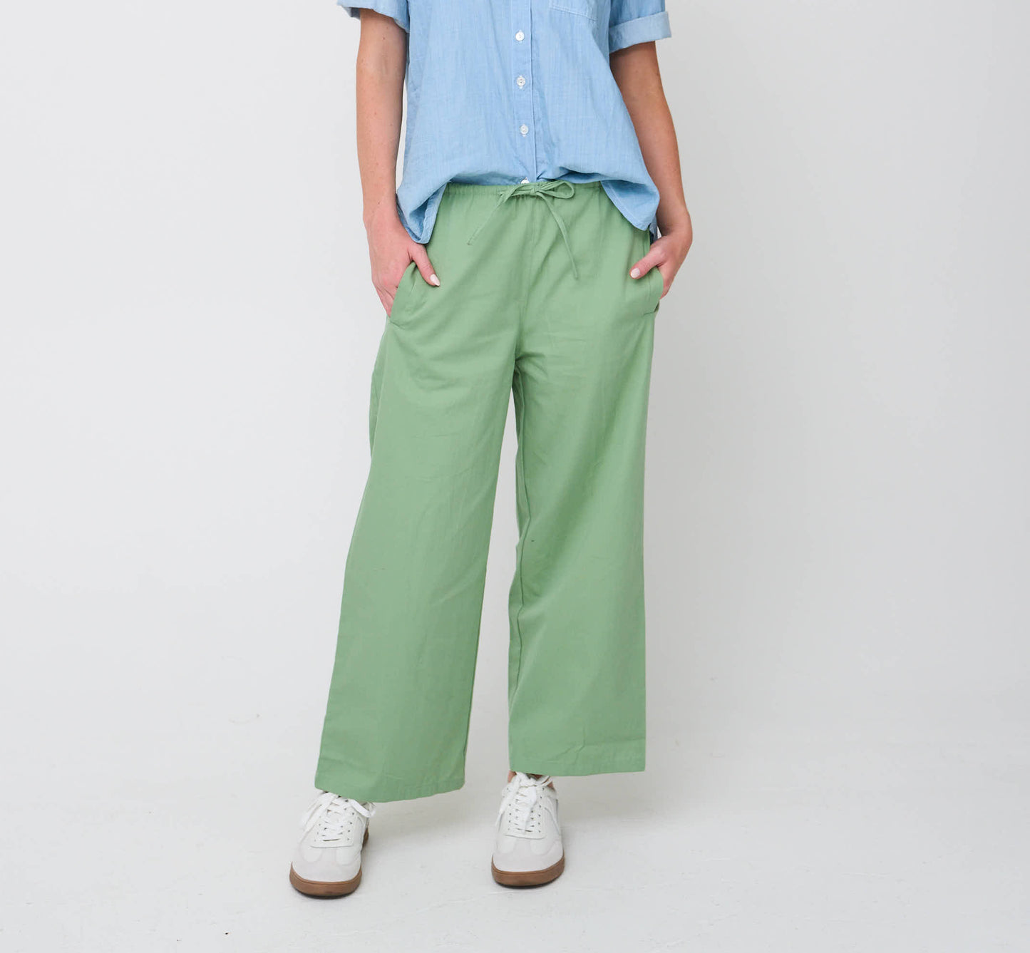 Shore Pant - Watercress Twill 11 - pockets