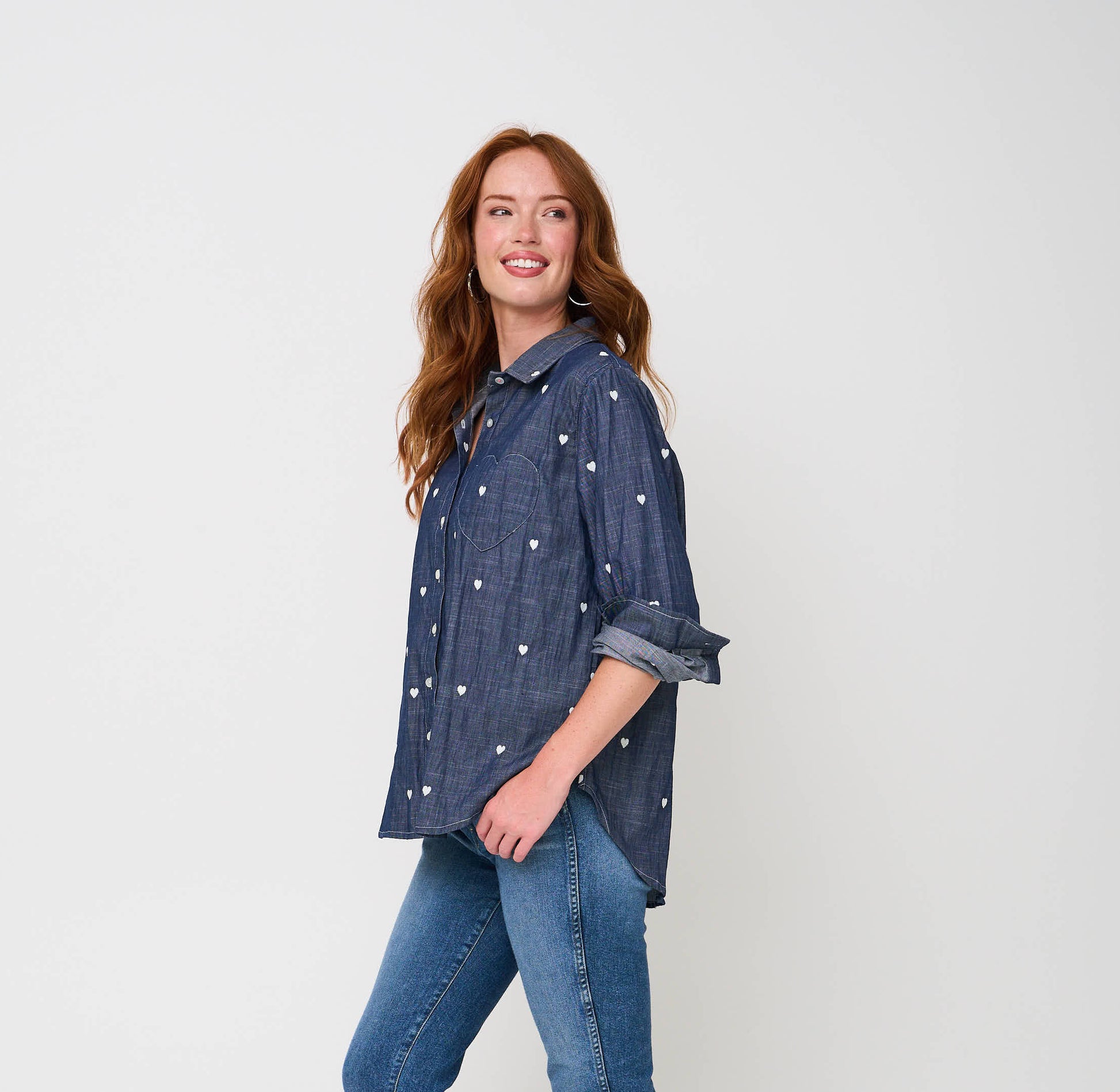 Good Boyfriend Shirt - Hearts Stitch 6 - Side