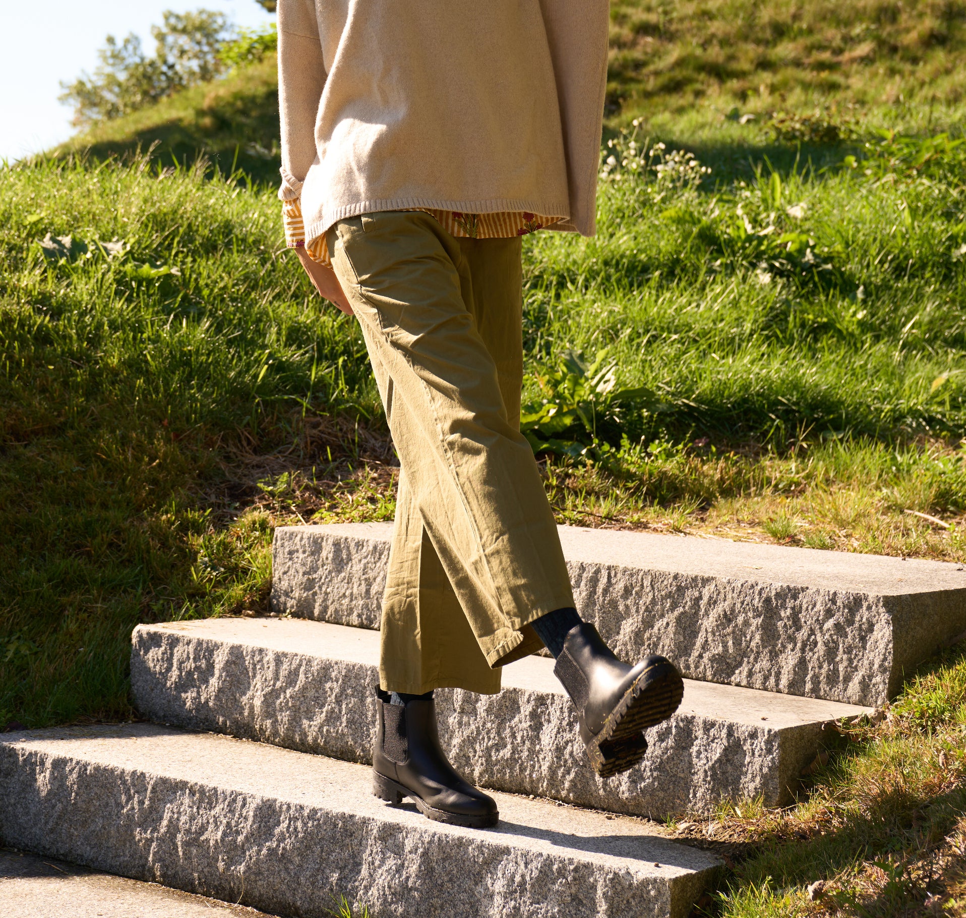 Shore Pant - Olive Oil Twill 1 - Outdoor