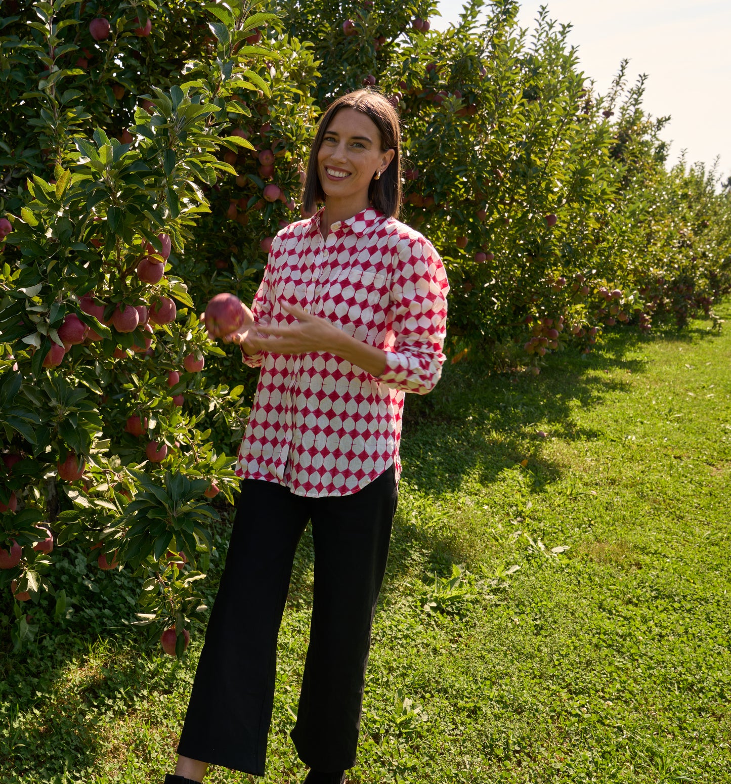 Good Boyfriend Shirt - Shibori Diamonds Rose