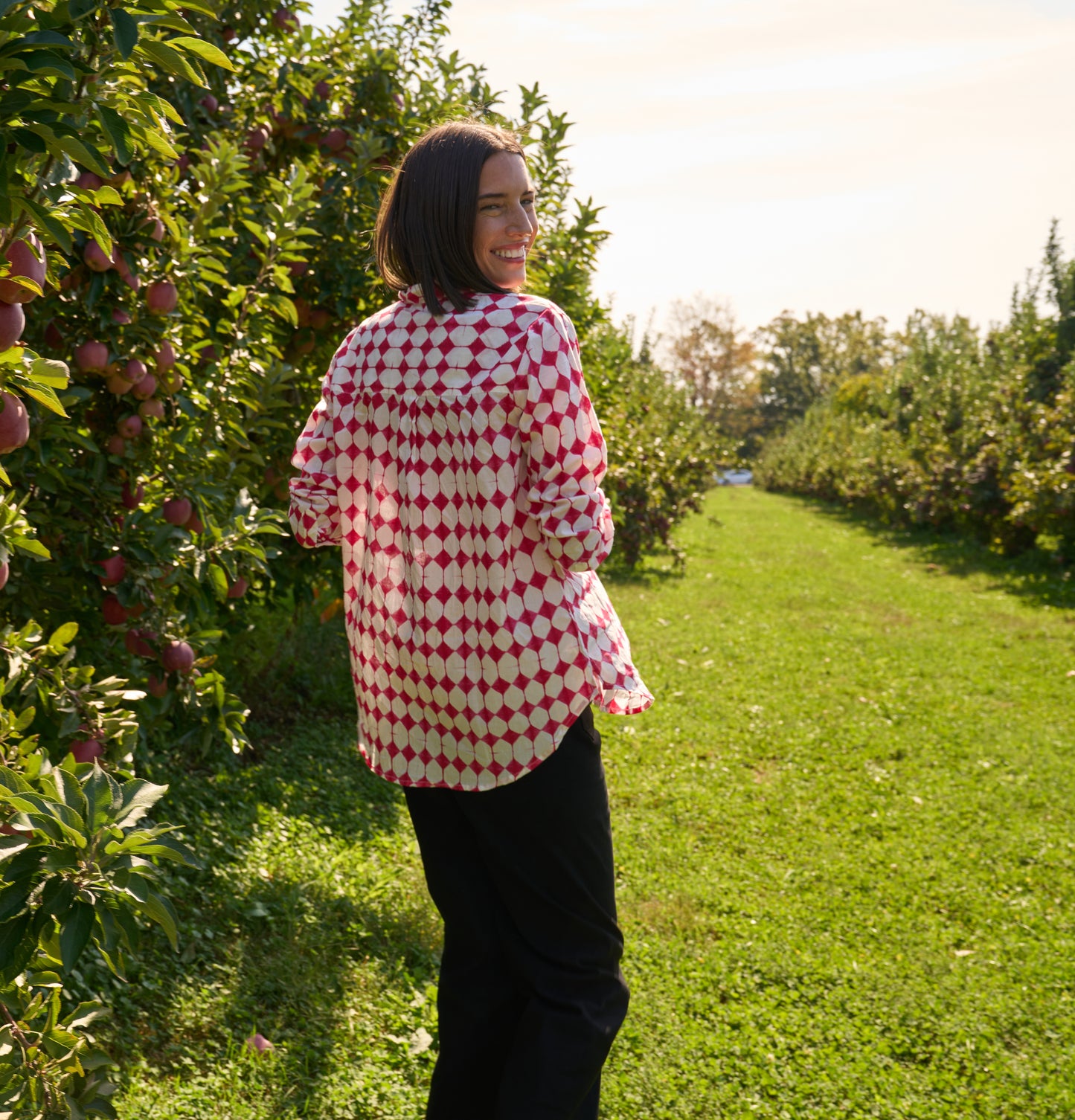 Good Boyfriend Shirt - Shibori Diamonds Rose