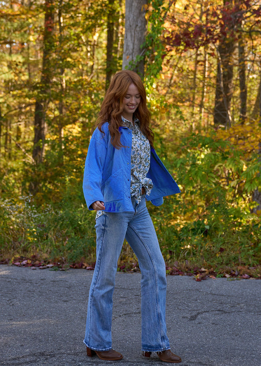 Countryside Quilted Jacket - Cobalt PRE-ORDER