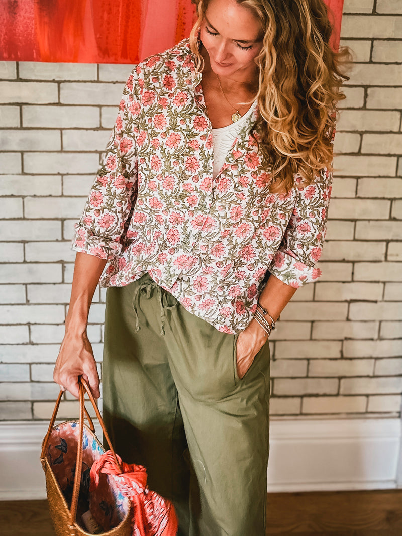 Good Boyfriend Shirt - Darlington Floral