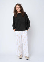 Nantucket Boxy Recycled Cashmere Sweater - Black