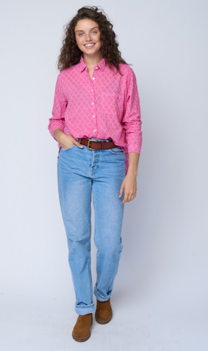 Good Boyfriend Shirt - Sunflower Overdye Petal Pink